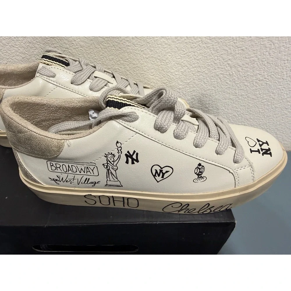ShuShop‎ Reba 986 New York Platform Sneakers Graphics Women's 8